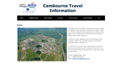 Desktop Screenshot of cambournetravelplan.com